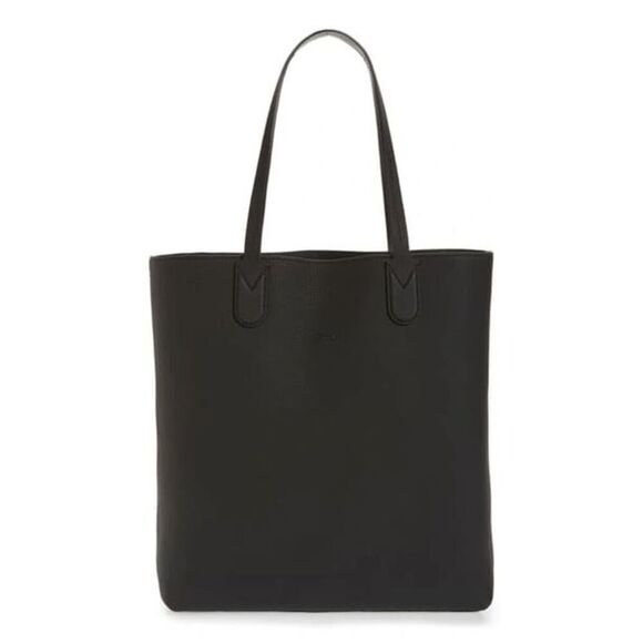 Longchamp Essential North/South Black Leather Tote Women's Purse - Picture 1 of 16